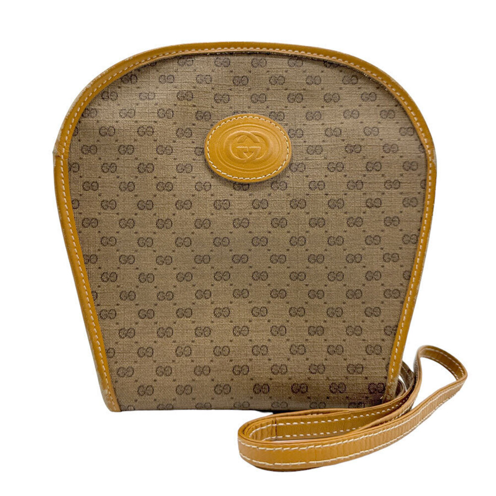 Gucci Macadam Canvas Crossbody Bag Brown